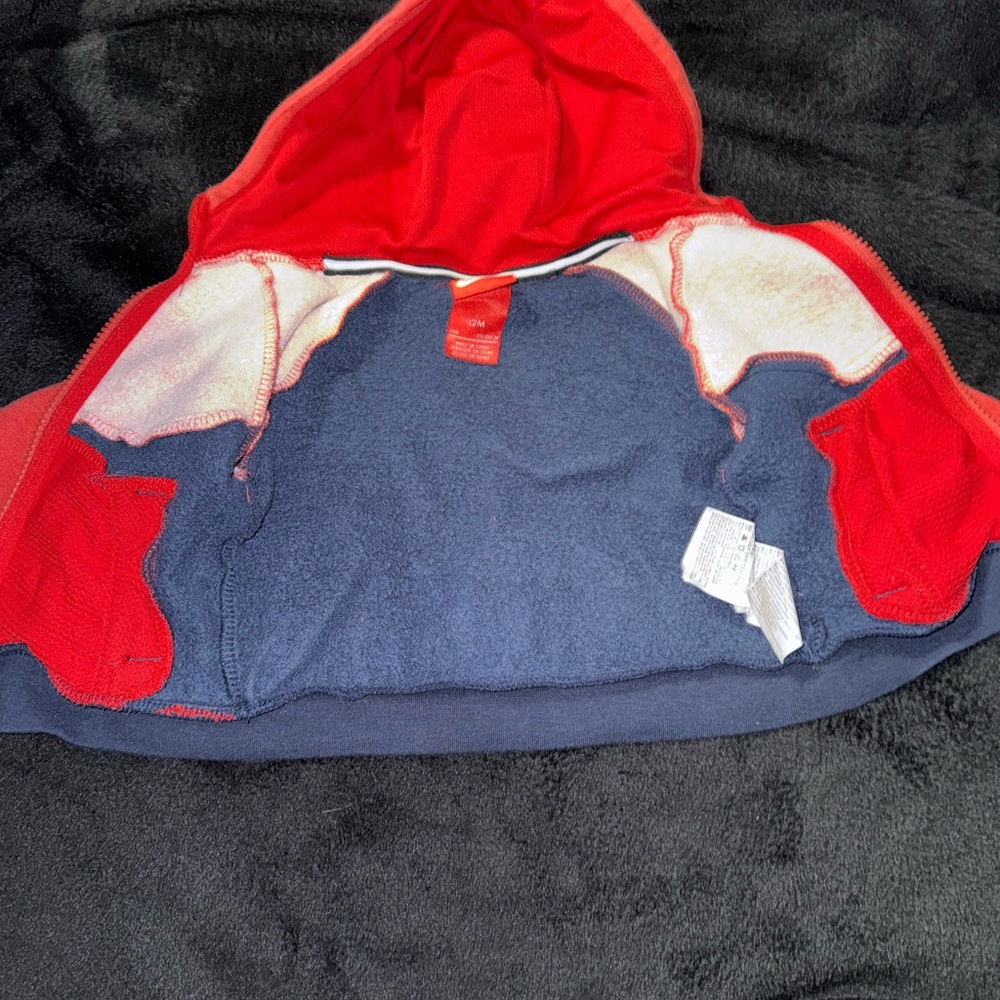 Nike Baby Red and Blue Hoodie - Picture 4 of 4